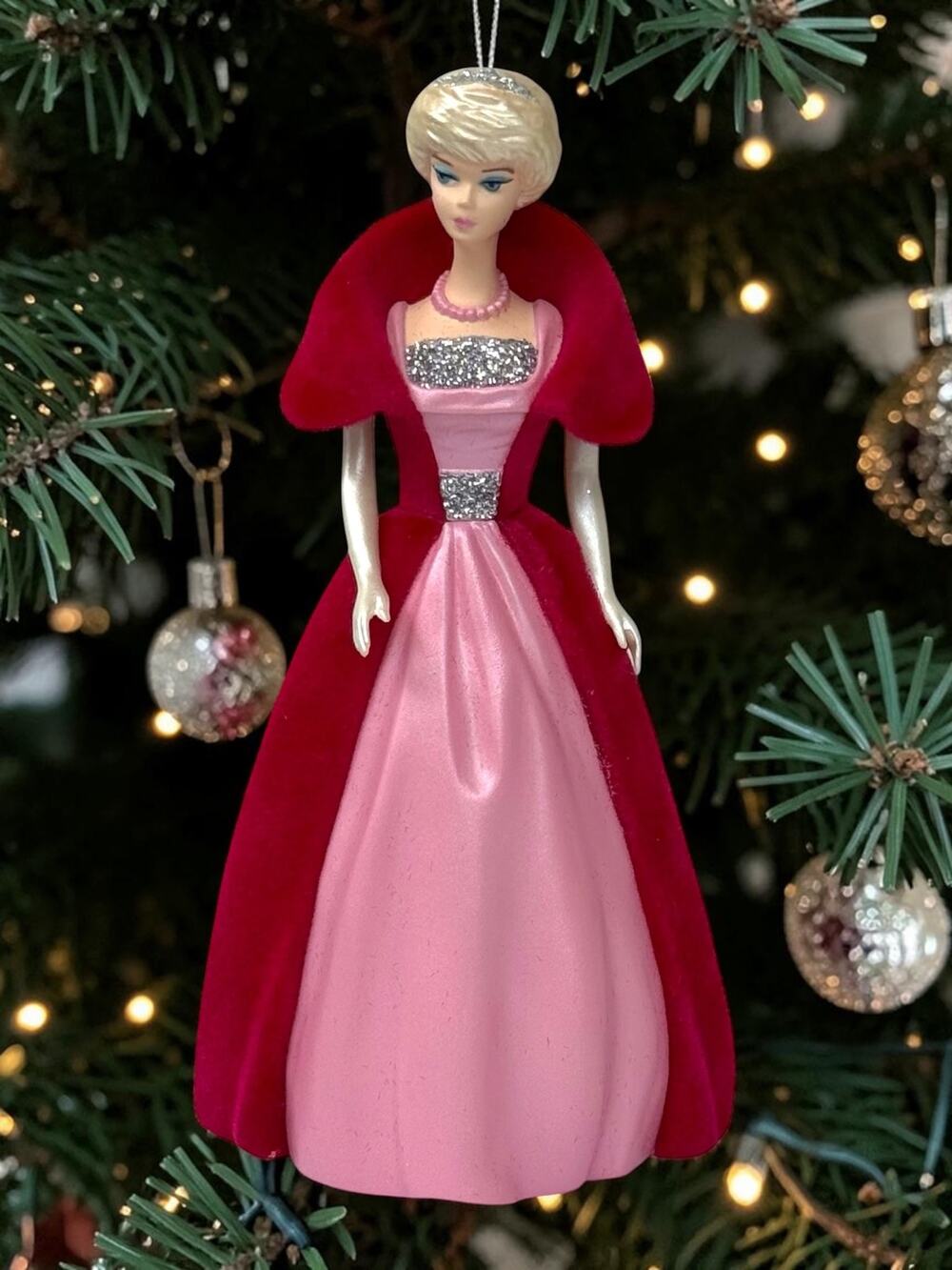 Vintage Hallmark Barbie Ornament 2002 Sophisticated Lady Fashion QX8203 in Box
